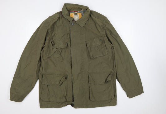 Timberland Men’s Green L Waterproof Military Field Jacket