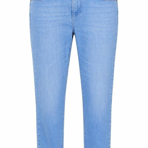F&F Women’s Blue Skinny Stretch Jeans UK 10 Light Wash Mid Rise