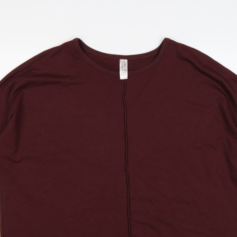 Spanx Women’s Red UK 16-18 Relaxed Pullover Sweatshirt 3/4 Sleeve