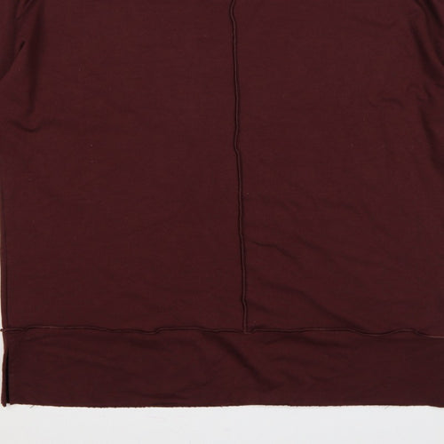 Spanx Women’s Red UK 16-18 Relaxed Pullover Sweatshirt 3/4 Sleeve