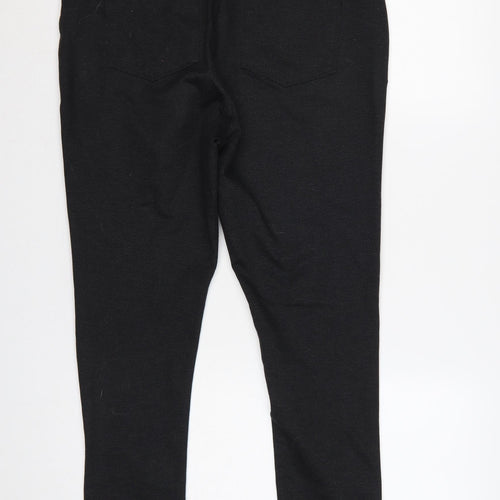 DKNY Jeans Women Black L Stretch Leggings Zip Pocket Slim Fit