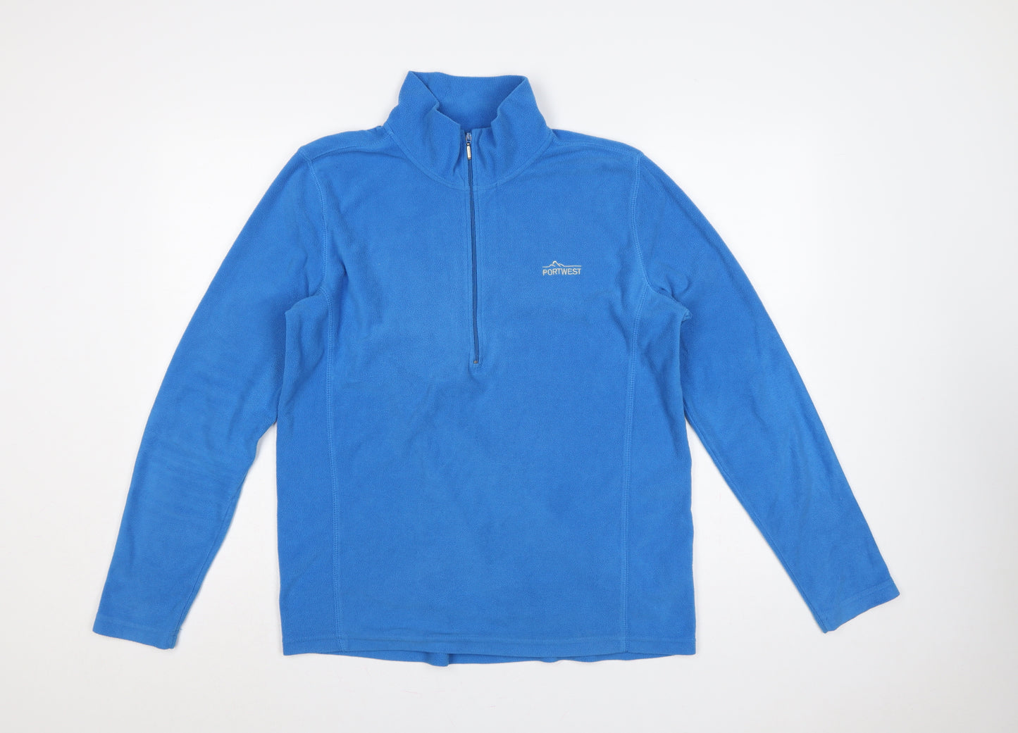 Portwest Men’s Blue M 1/2 Zip Fleece Pullover Sweatshirt