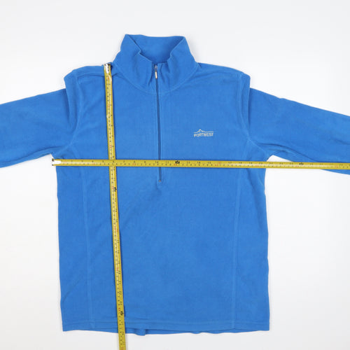 Portwest Men’s Blue M 1/2 Zip Fleece Pullover Sweatshirt