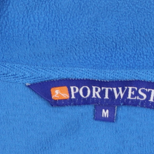 Portwest Men’s Blue M 1/2 Zip Fleece Pullover Sweatshirt