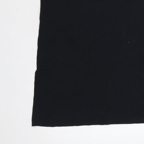 New Balance Women’s Black XS Bodycon Jersey Strappy Knee Dress