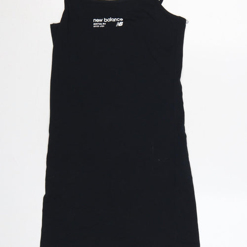 New Balance Women’s Black XS Bodycon Jersey Strappy Knee Dress
