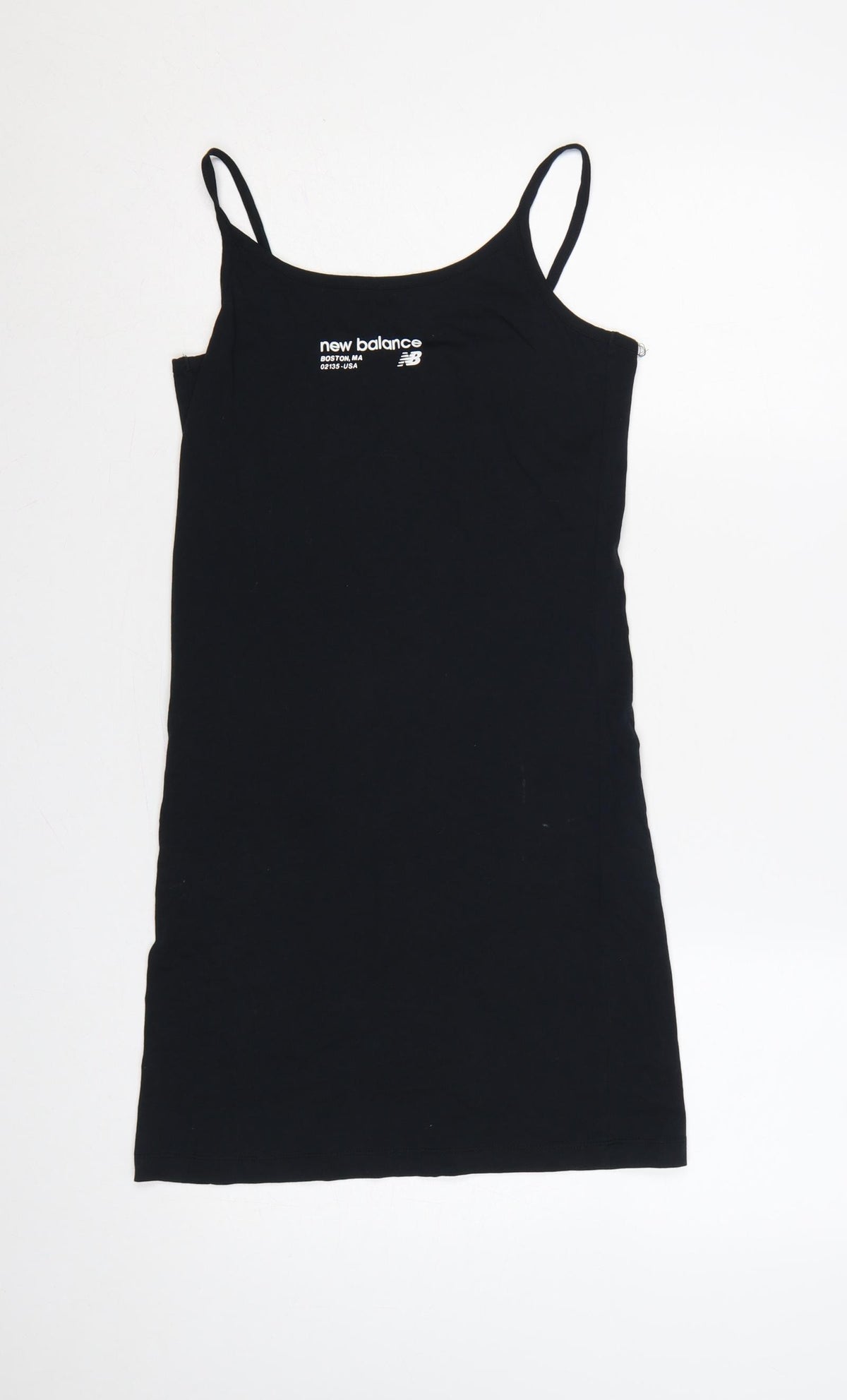 New Balance Women’s Black XS Bodycon Jersey Strappy Knee Dress