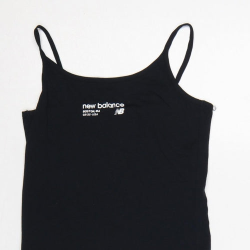 New Balance Women’s Black XS Bodycon Jersey Strappy Knee Dress