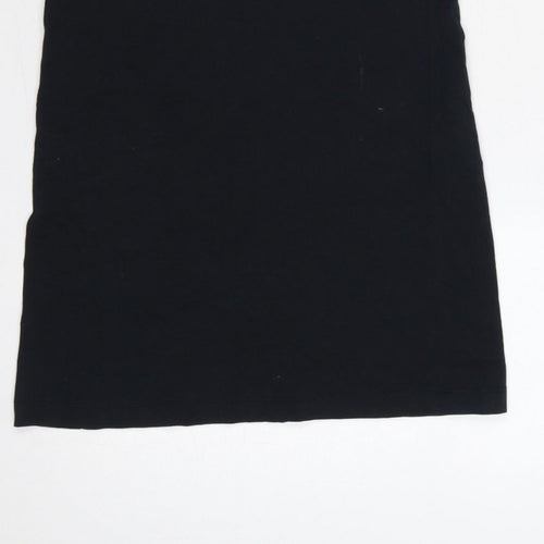 New Balance Women’s Black XS Bodycon Jersey Strappy Knee Dress
