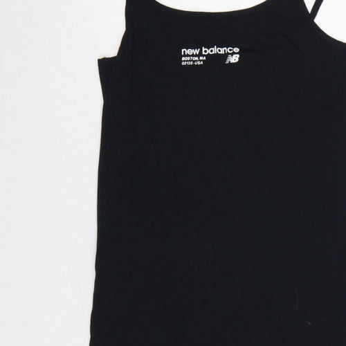 New Balance Women’s Black XS Bodycon Jersey Strappy Knee Dress