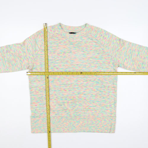 Next Women Multicoloured Size 12 Jersey Knit Raglan Long Sleeve Top