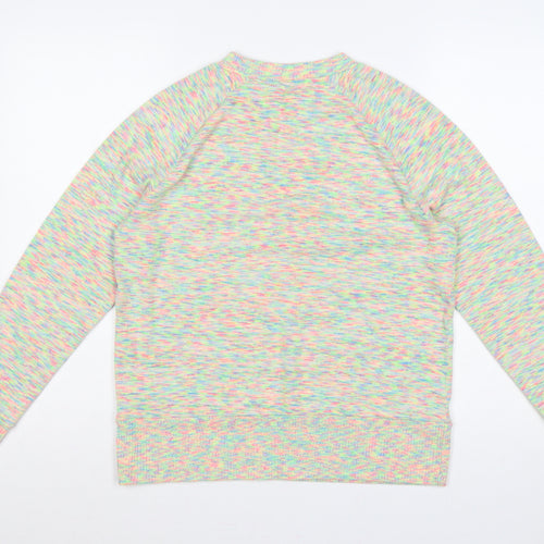 Next Women Multicoloured Size 12 Jersey Knit Raglan Long Sleeve Top