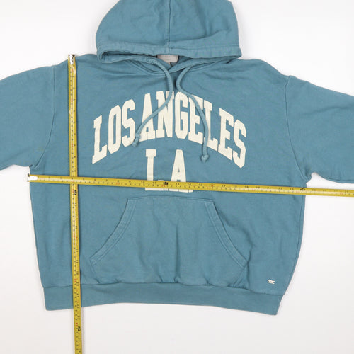 Pull&Bear Teens Blue Los Angeles LA Pullover Hoodie M