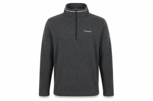 Craghoppers Men Grey M 1/4 Zip Fleece Pullover Outdoor Sweatshirt