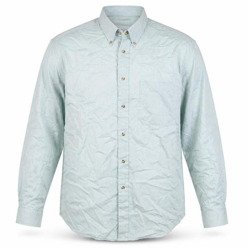 Debenhams Men’s Blue 15.5 Cotton Rich Button-Down Long Sleeve Shirt