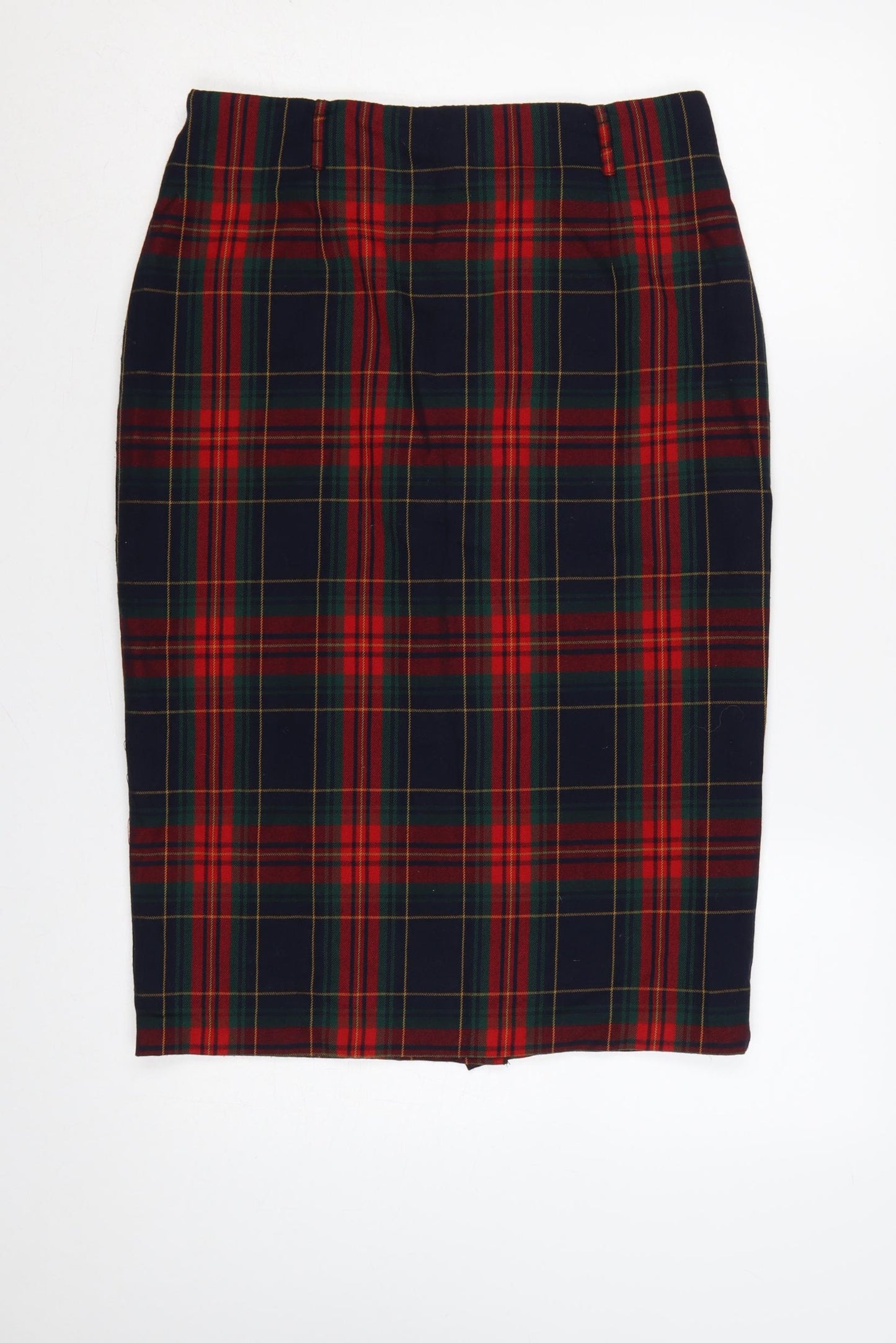 South Women’s Multicoloured UK 12 Tartan Pencil Knee Skirt