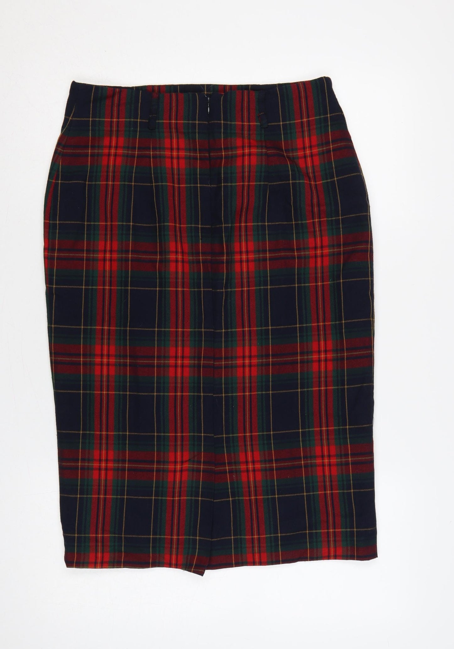 South Women’s Multicoloured UK 12 Tartan Pencil Knee Skirt