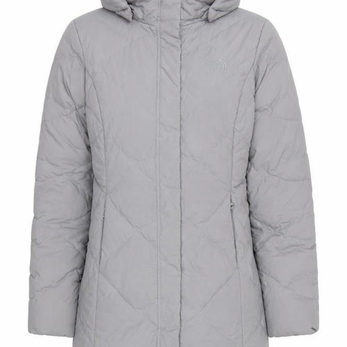 The North Face Women’s Grey S Long Hooded Puffer Coat Down