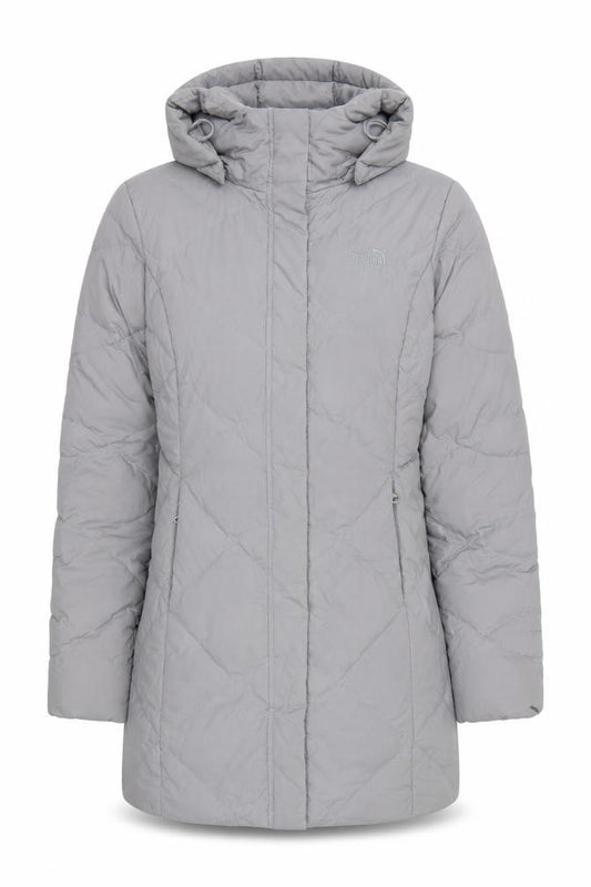 The North Face Women’s Grey S Long Hooded Puffer Coat Down