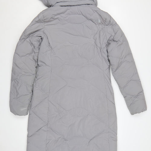 The North Face Women’s Grey S Long Hooded Puffer Coat Down