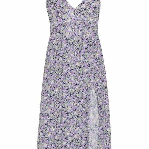 Zara Women Multicoloured Floral Maxi Dress UK 12 V-Neck Smocked