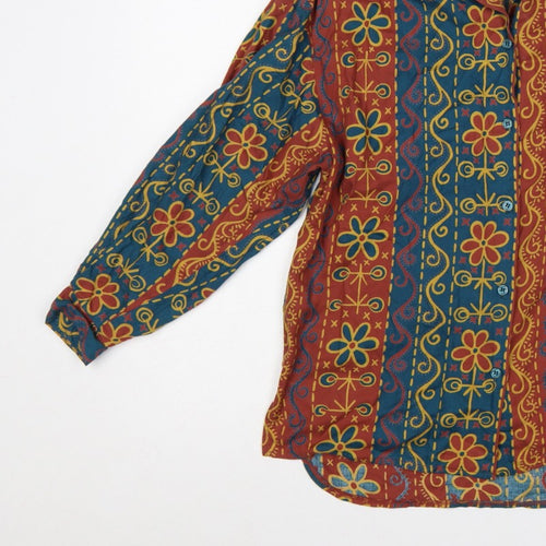 Next Women’s Multicoloured S Bohemian Floral Button-Up Blouse