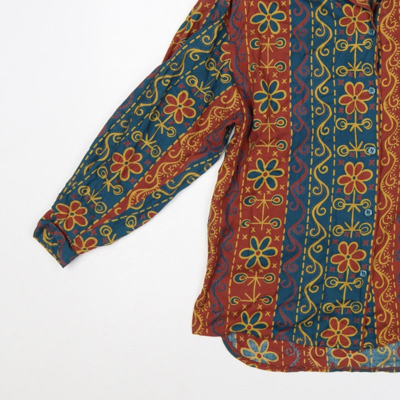 Next Women’s Multicoloured S Bohemian Floral Button-Up Blouse