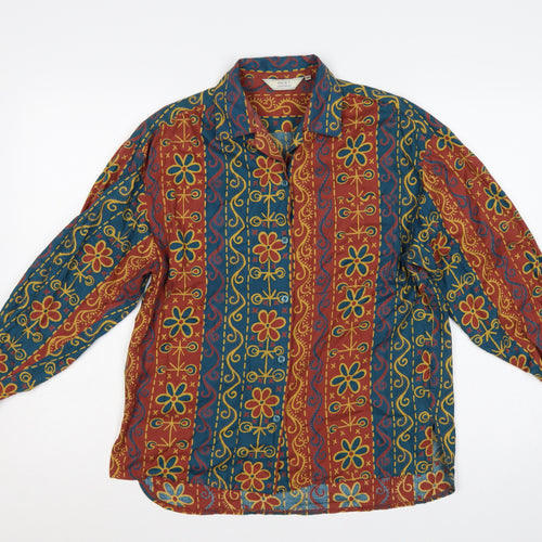 Next Women’s Multicoloured S Bohemian Floral Button-Up Blouse