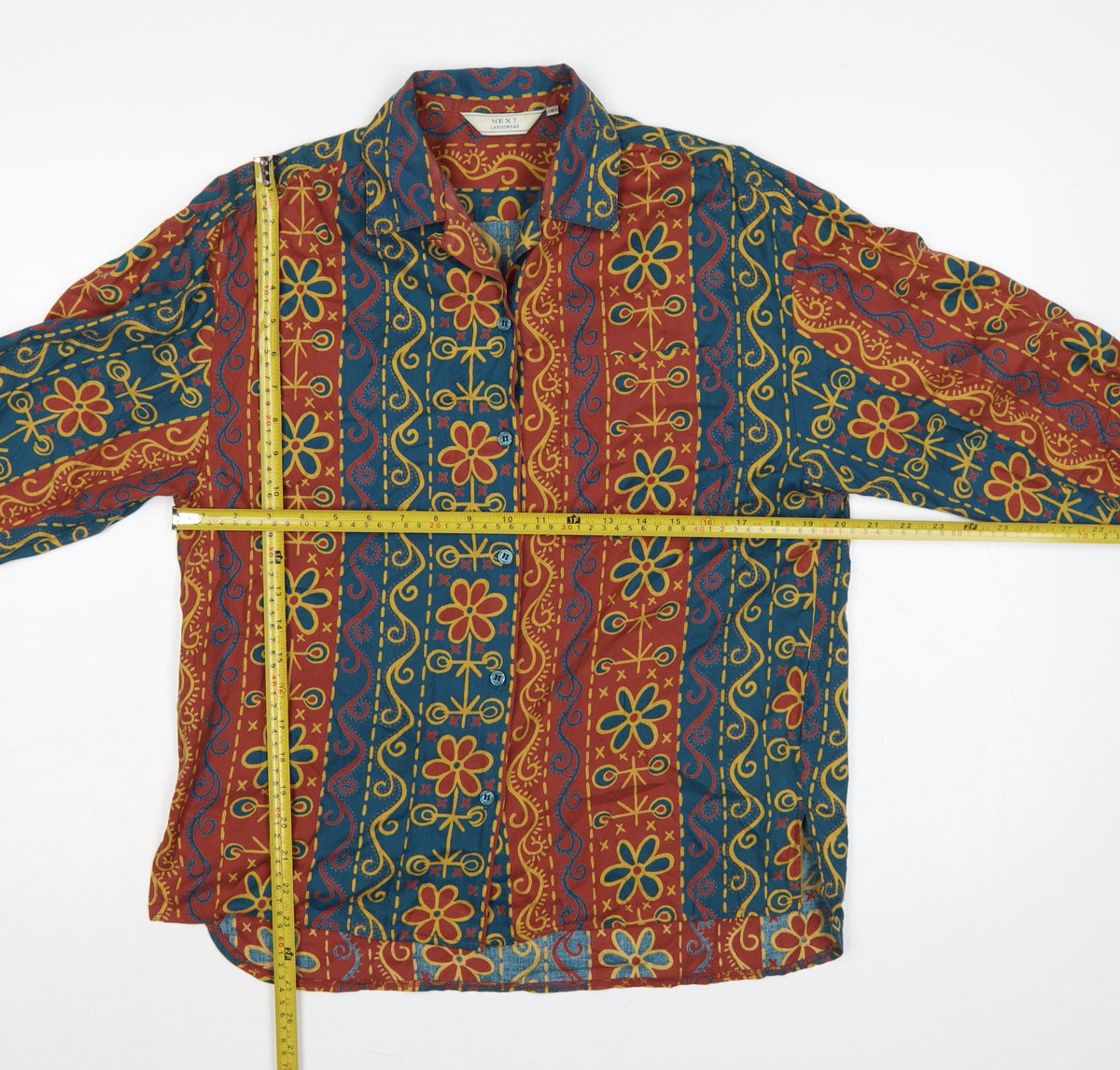 Next Women’s Multicoloured S Bohemian Floral Button-Up Blouse