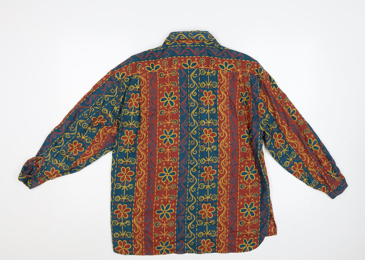 Next Women’s Multicoloured S Bohemian Floral Button-Up Blouse