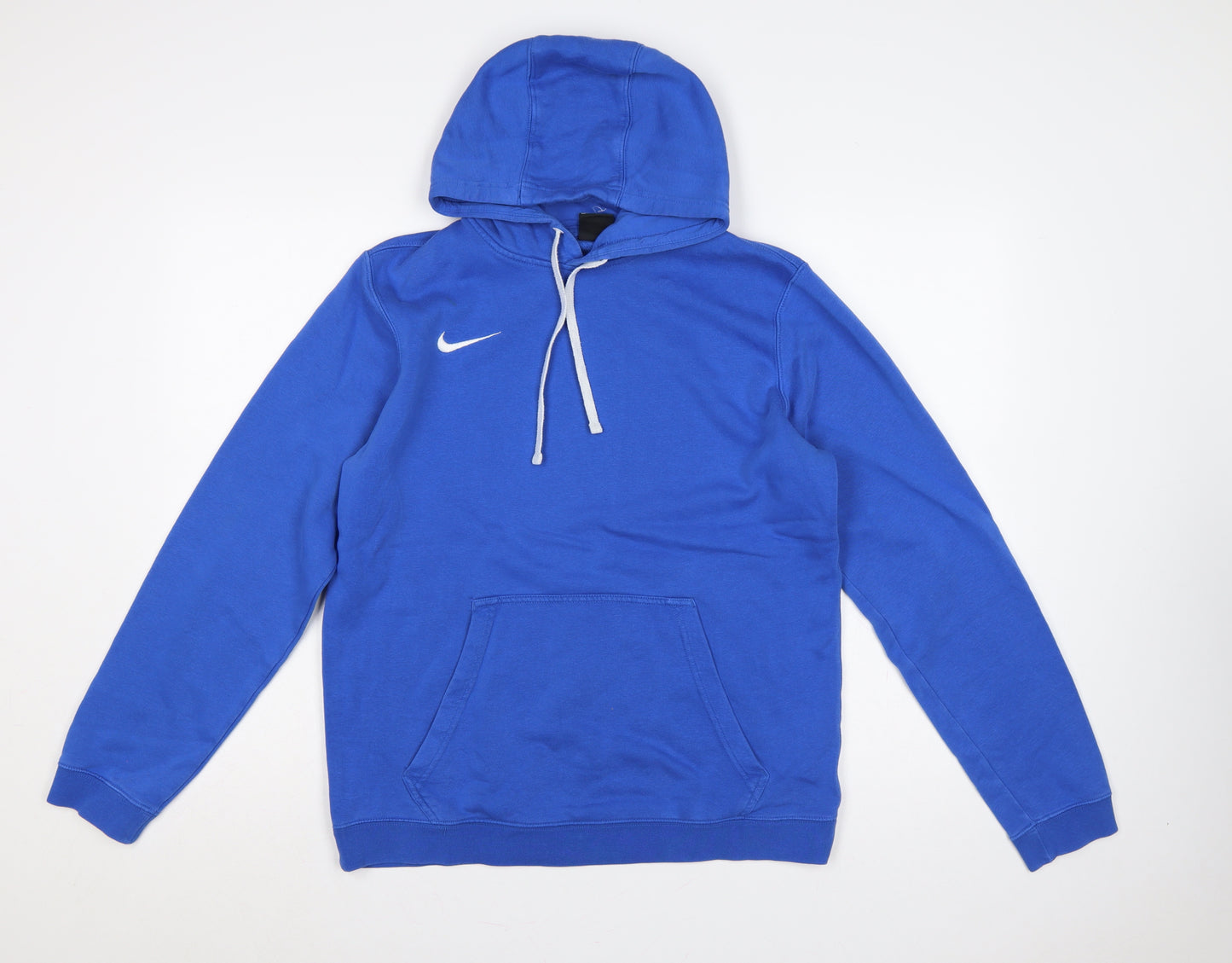 Nike Men’s Blue M Pullover Hoodie Logo Drawstring Pocket