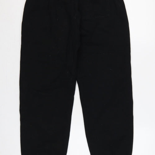 Adanola Women’s Black XS Cotton Logo Jogger Sweatpants
