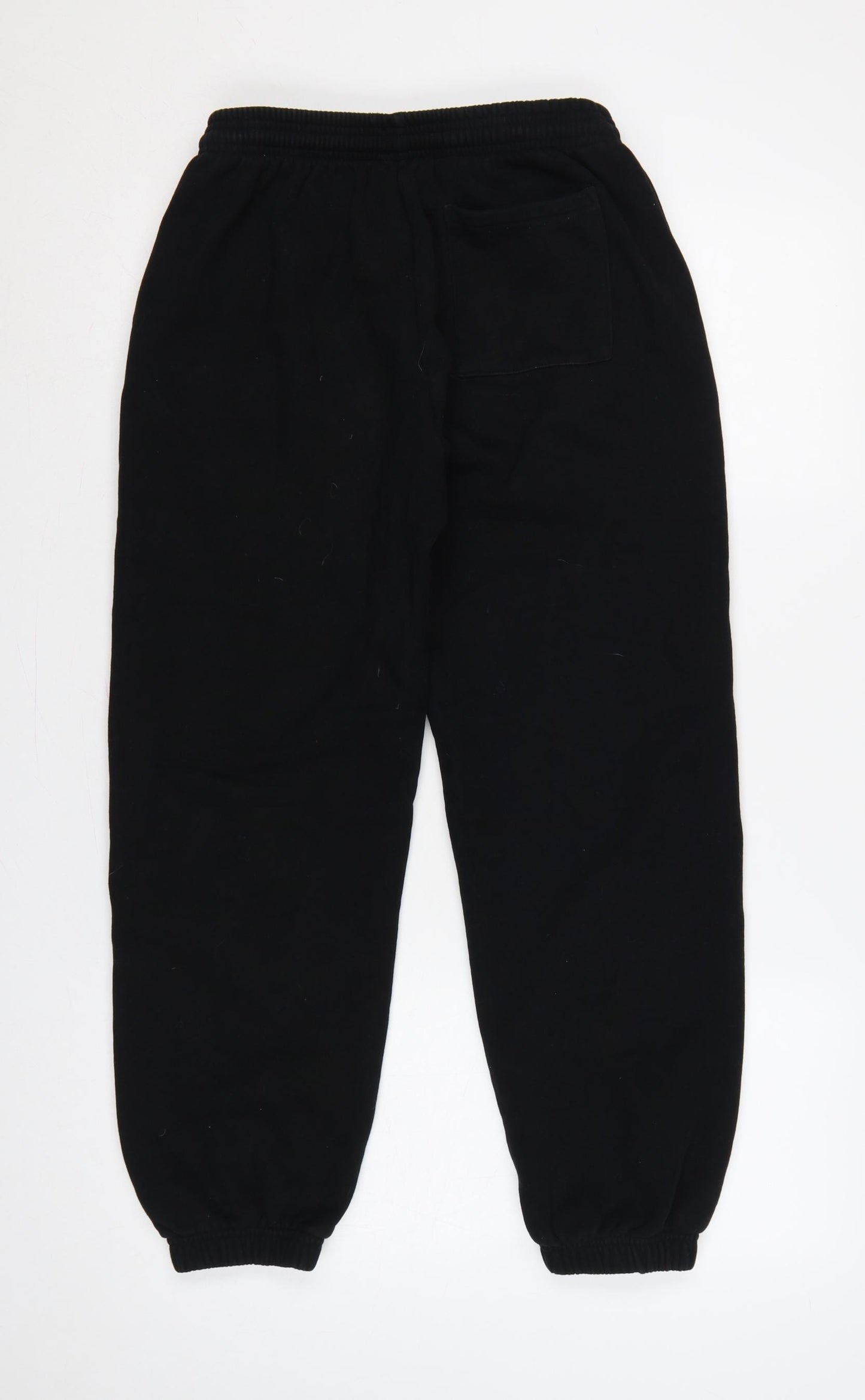 Adanola Women’s Black XS Cotton Logo Jogger Sweatpants