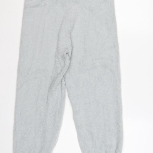Marks & Spencer Women Grey Small Fluffy Cuffed Jogger Trousers
