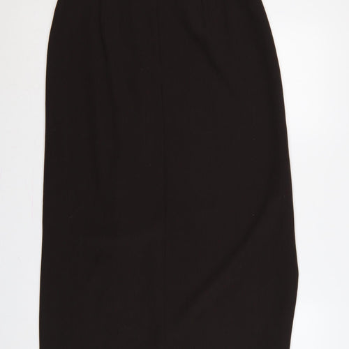 Gerry Weber Women Black UK 14 Long Pencil Skirt Pleated Lined