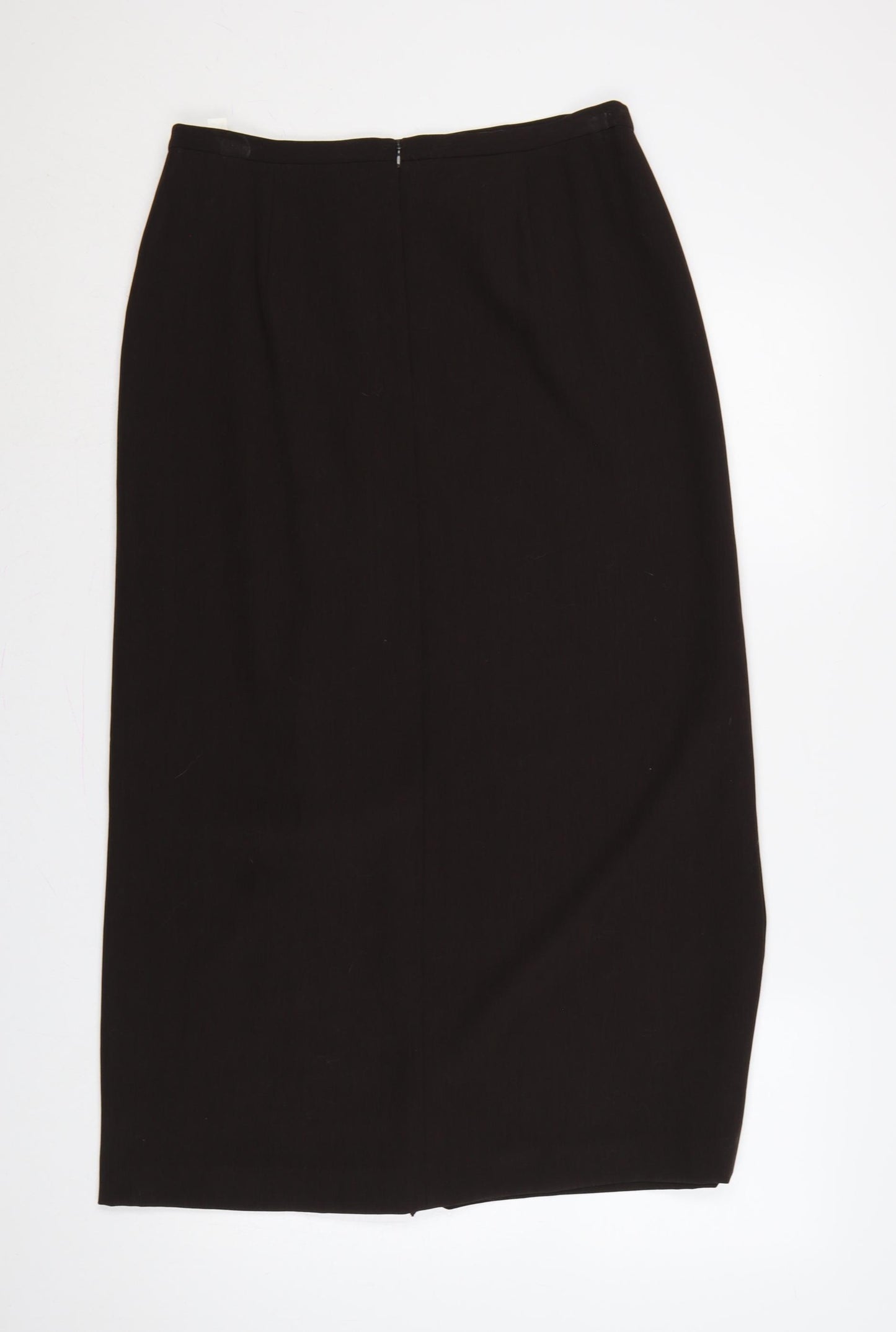 Gerry Weber Women Black UK 14 Long Pencil Skirt Pleated Lined