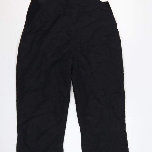 Slalom Women's Black Size 8 Insulated Snow Pants Ski Bib Trousers