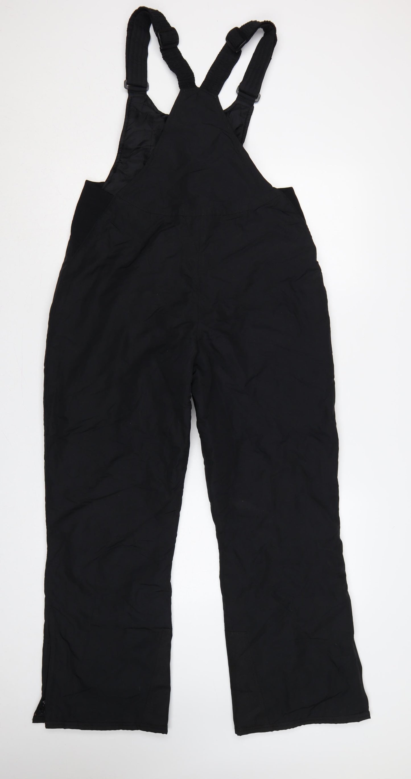 Slalom Women's Black Size 8 Insulated Snow Pants Ski Bib Trousers