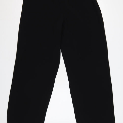 Betty Barclay Women Black UK 16 High Waist Wide-Leg Dress Trousers