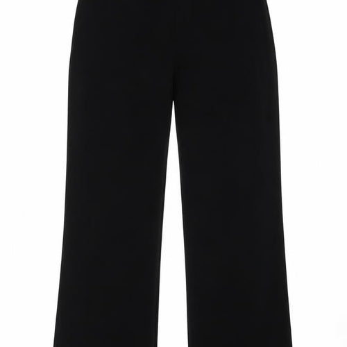 Betty Barclay Women Black UK 16 High Waist Wide-Leg Dress Trousers