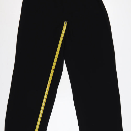 Betty Barclay Women Black UK 16 High Waist Wide-Leg Dress Trousers