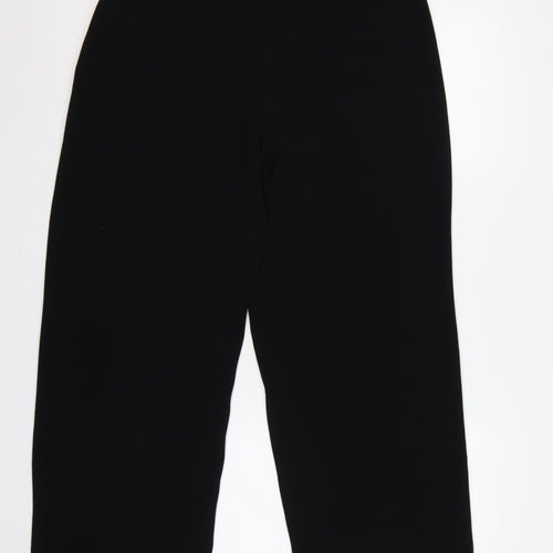 Betty Barclay Women Black UK 16 High Waist Wide-Leg Dress Trousers