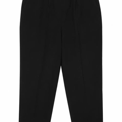 Classics Women’s Black Size 16 Straight Leg Elastic Waist Trousers