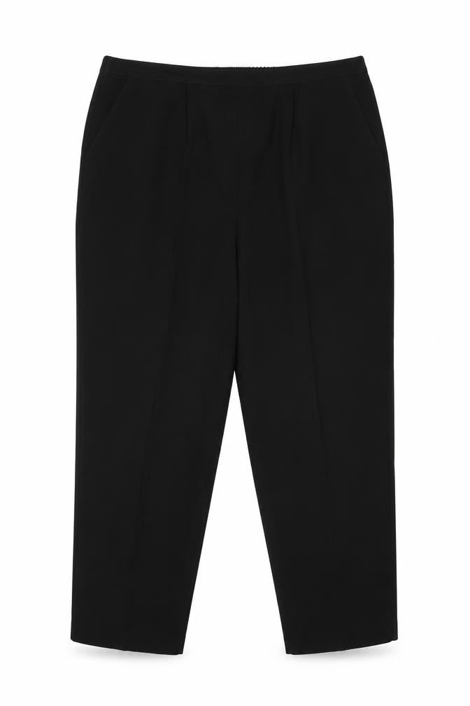 Classics Women’s Black Size 16 Straight Leg Elastic Waist Trousers