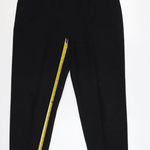 Classics Women’s Black Size 16 Straight Leg Elastic Waist Trousers