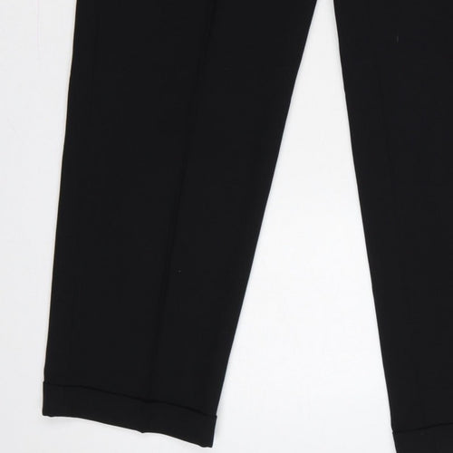 Burton Menswear Unisex Black 34 Pleated Tapered Dress Trousers
