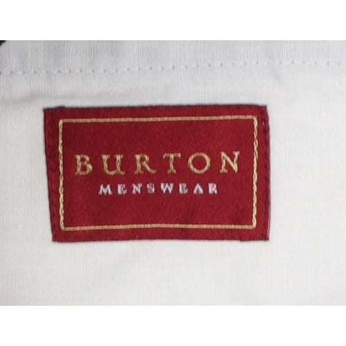 Burton Menswear Unisex Black 34 Pleated Tapered Dress Trousers
