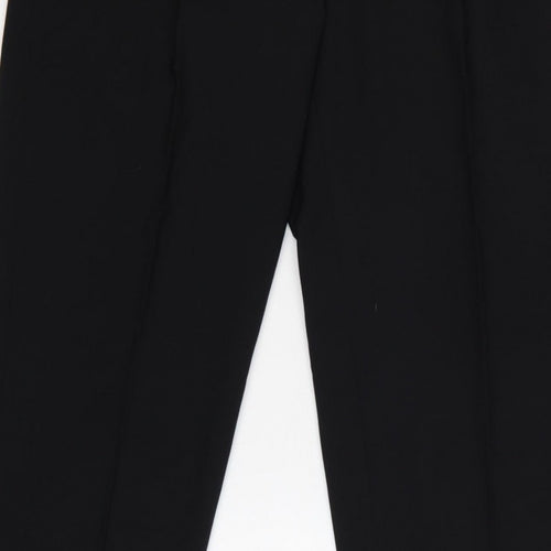 Burton Menswear Unisex Black 34 Pleated Tapered Dress Trousers