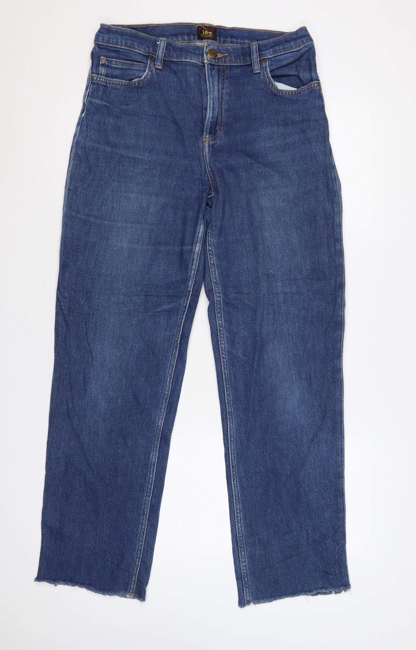 Lee Jane Women’s Blue W30 L35 High Rise Straight Jeans