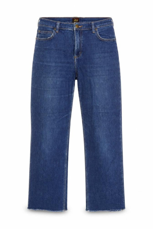 Lee Jane Women’s Blue W30 L35 High Rise Straight Jeans